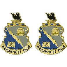 341st Military Intelligence Battalion Unit Crest (Vigilantia Et Valor)